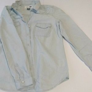 Old Navy Light Jean Button-Up